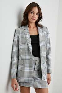 RAILS - STANTON COCOA SKY CHECK BLAZER