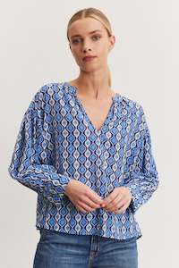 Velvet - Karen Morocco Print Blouse