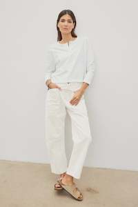 VELVET - BRYLIE WHITE PANTS