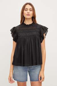 Velvet - Inessa Black Shirt