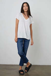 Velvet - Jilian Tee White