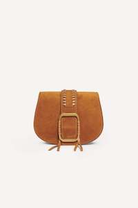 Ba Sh: BA&SH - TEDDY SHOULDER BAG COGNAC SMALL