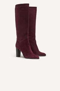 Ba Sh: BA&SH - SCIRY SUEDE GRENAT BOOT