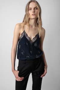 Tees Tanks: ZADIG ET VOLATIRE - CHRISTY CDC STRASS ENCRE WAS $589