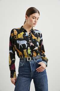 RAILS - KATE BUTTON DOWN ILLUSTRATED ANIMALS