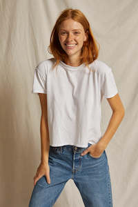 Perfect White Tee - Harley Boxy Crew White