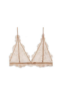 Anine Bing - Delicate Lace Bra Camel Was $185