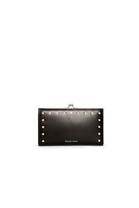 Dylain Kain - The Large Forever Love Studded Wallet Silver