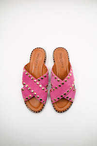 EMPORIO ITALIA - DONNA LUCA SLIDE FUSCIA PINK WAS $279