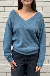 Crush Cashmere: CRUSH - SUNNY BIG CHILL DENIM BLUE