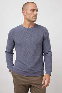 Rails - Geoffrey Crewneck Washed Blue Was $189