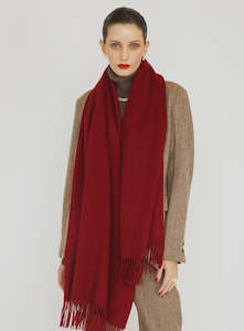 Aethera - Helena Cashmere Shawl Red