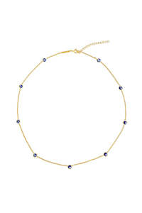 Gold Sister - Good Intention Necklace Gold & Blue