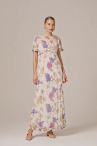 By Timo - Chiffon Maxi Dress Flower Garden Was $849