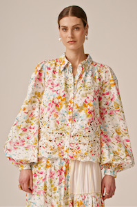 BYTIMO - POPLIN BLOUSE FLORA WAS $689