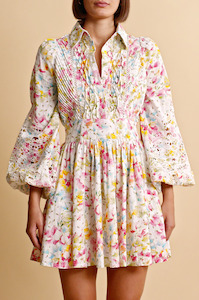 Bytimo - Poplin Button Down Mini Dress Flora Was $689