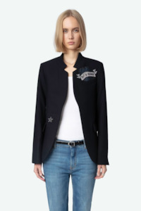 Jackets: ZADIG ET VOLTAIRE - VERY BIS MULTISTRASS NAVY