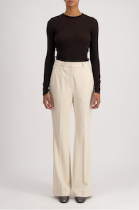 Harris Wharf London - Flared Trousers Ivory