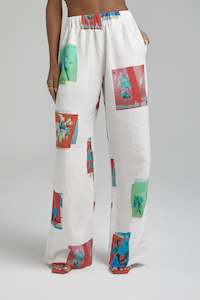 SUMMI SUMMI - LINEN MONTAGE PANTS WAS $219