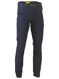 Stretch Cotton Drill Cargo Cuffed Pants