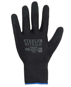 Sales agent for manufacturer: JB's STEELER SANDY NITRILE GLOVE (12PK)