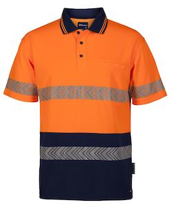 JB's HV S/S SEGMENTED TAPE POLO