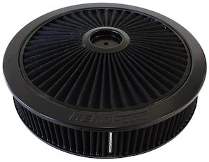 Aeroflow 14" x 3" Full Flow Air Filter Assembly, Black (AF2251-3040)