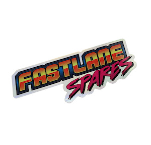 Apparel Promotional: Fast Lane Spares RETRO Holographic Sticker (FLS-STICKER-RETRO)