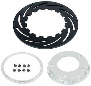 Brake: Strange 2-Piece Lightweight Slotted 10" Rotor Assembly, Left Hand (STB2786L)