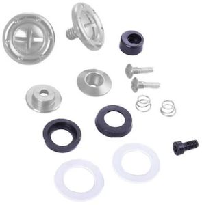 Safety Equipment: Racequip Helmet Shield Pivot Kit - Silver Finish (RQ205661RQP)