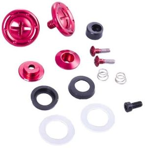 Racequip Helmet Shield Pivot Kit - Red Finish (RQ205111RQP)