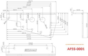 Aeroflow Pro Street Aluminium Race Seat Lower Floor MountingBrackets (AF93-0001)