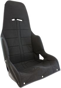 Aeroflow Black Tweed Seat Cover to Suit Pro Street Drag 20" Aluminium Race Seat …