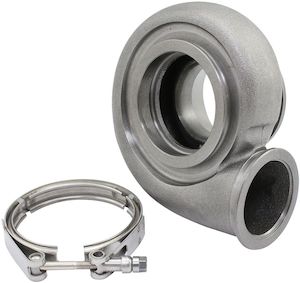 Turbo Superchargers Nitrous: Aeroflow Boosted 1.01 A/R V-Band Inlet & V-Band Outlet Turbo Exhaust Housing, Suits Boosted B5455 & B5855 Turbochargers (AF8050-1061)