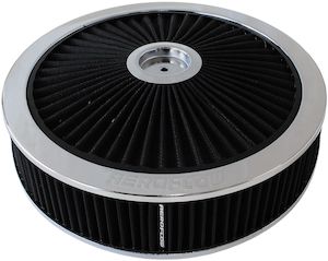 Aeroflow 14" x 5" Full Flow Air Filter Assembly, Chrome (AF2851-3070)