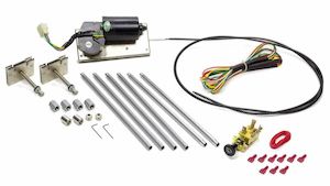 Proflow Universal Hot Rod Windscreen Wiper Set, Remote 2 speed, Cable Driven Sel…