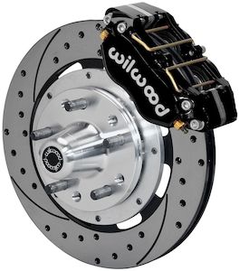 Wilwood Dynapro Dustboot Front Brake Kit, 12.19" Drilled Rotors, Black Calipers …