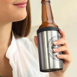 Textile product manufacturing: Brewski Vacuum Stubby Cooler