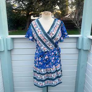 Internet only: Blue Wrap Dress