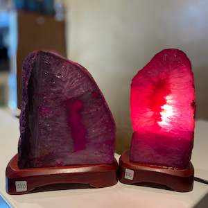 Internet only: Pink Agate Lamp