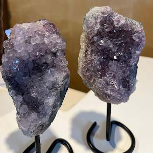 B Grade Amethyst Druze Stand