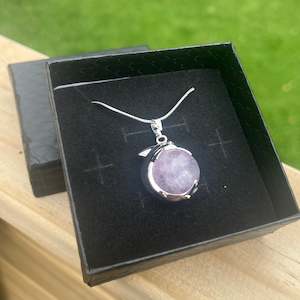 Amethyst Dolphin Sphere Pendant