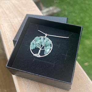 Aventurine Tree Of Life Crystal Chip Pendant