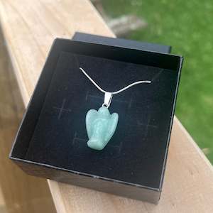 Aventurine Angel Necklace