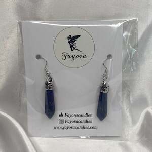 Lapis Lazuli Point Earrings