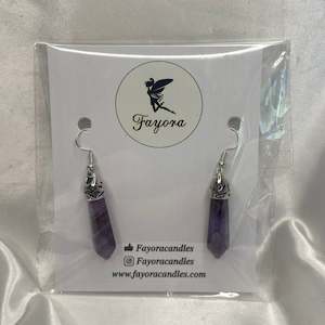 Amethyst Point Earrings