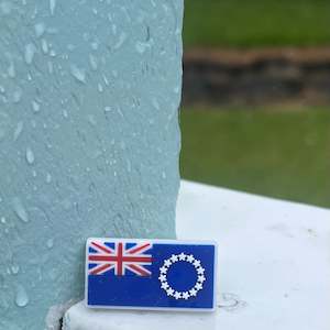 Cook Island Flag Croc Charm