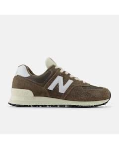 New Balance 574 Sneaker - Dark Mushroom with Angora and Black