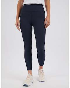 Foxwood Luxe Rib Leggings - Navy