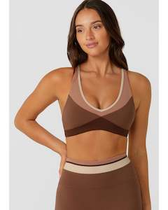 Lorna Jane Tone on Tone Sports Bra -Neutral Multi